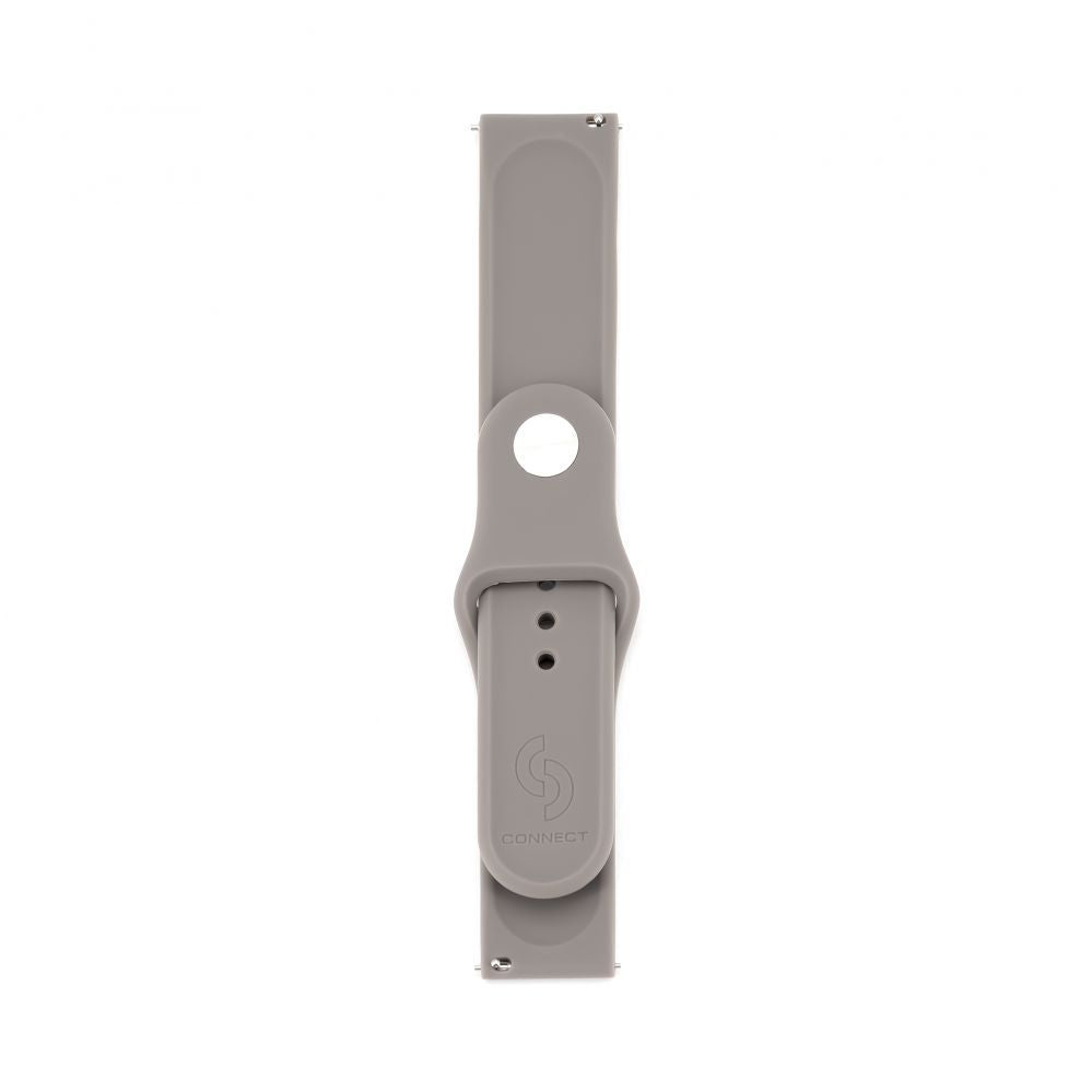 Strap Connect  22mm Silicone Loop Watch Strap (S/M 110mm) Gray