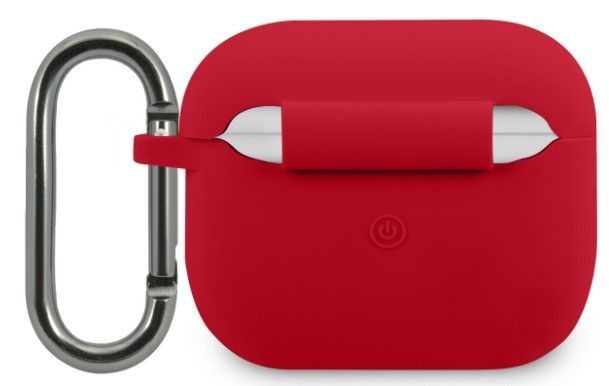 Korpus kõrvaklappidele Lacoste Apple Airpods 3 Liquid Silicone Glossy Printing Logo Case Red