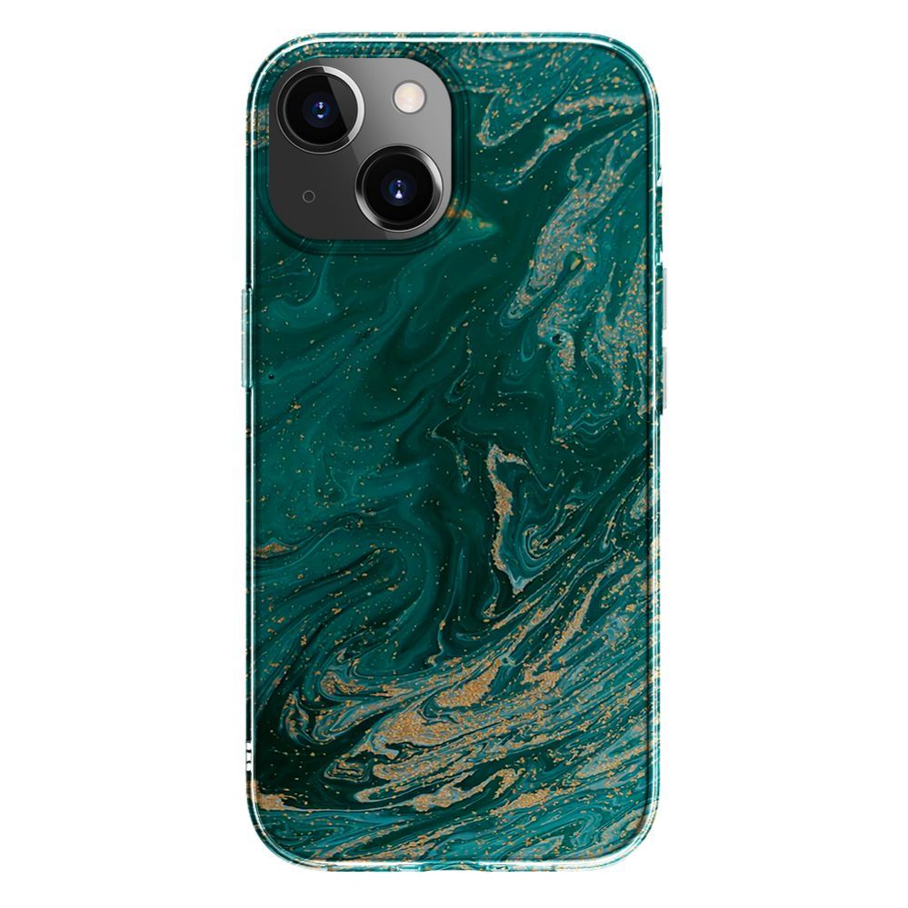Tagakaaned Evelatus Apple iPhone 15 PC Customized Print Design Marble Turquoise