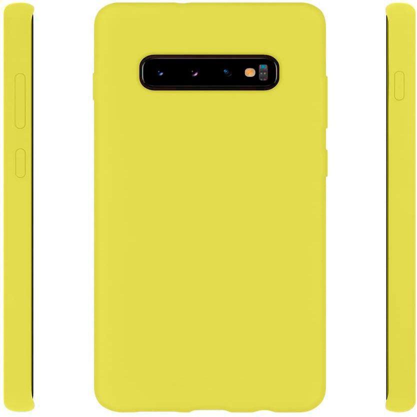 Чехол на заднюю панель Evelatus Samsung Galaxy S10 Nano Silicone Case Soft Touch TPU Yellow