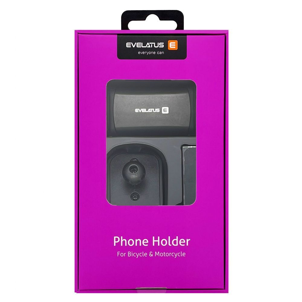 Auto holder Evelatus  Evelatus Phone Holder For Bicycle and Motorcycle EPH01 Black