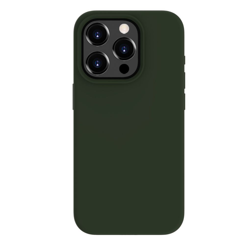 Back panel cover Evelatus Apple iPhone 15 Pro Max Premium Soft Touch Silicone Case Dark Olive