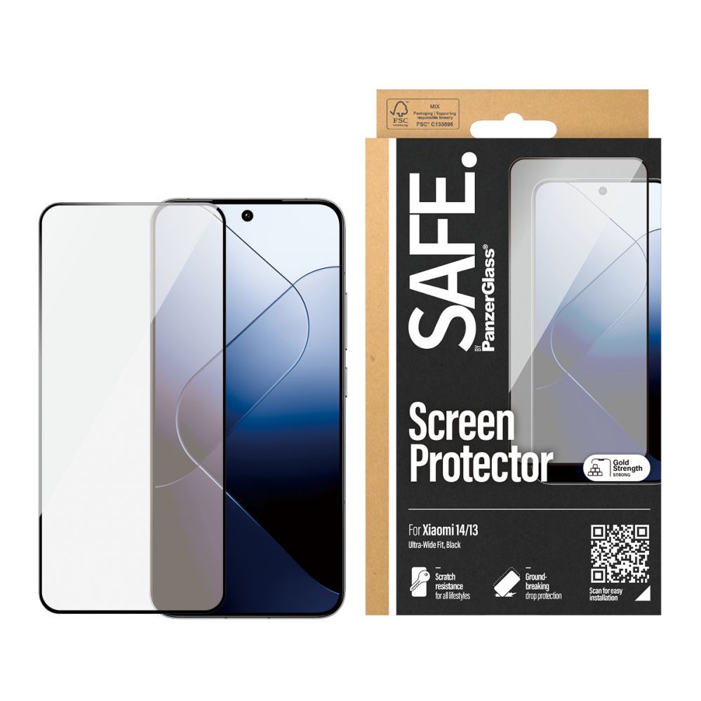 Tagakaaned PanzerGlass  SAFE by  Screen Protector Xiaomi 14 | 13 | Ultra-Wide Fit |