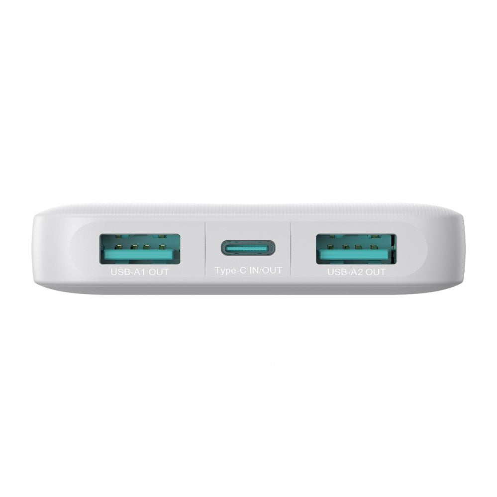 Power bank Joyroom  Powerbank Joyroom JR-PBF12 10000mAh 2.4A 2x USB-A 1x USB-C - white