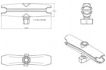 Other goods RAM MOUNTS UNPKG RAM DBL SOCKET ARM B BAL