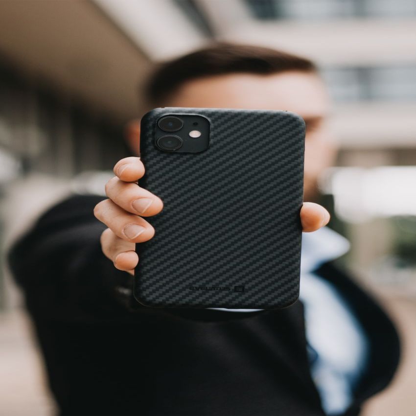 Back panel cover Evelatus Apple iPhone 11 Pro Premium Carbon Case ECCI11 Black