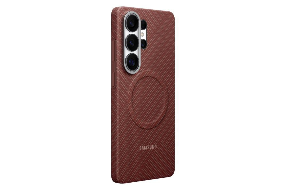 Чехол на заднюю панель Samsung  KS948SR Carbon Magnet Case Samsung Galaxy S26 Ultra, Coral Red