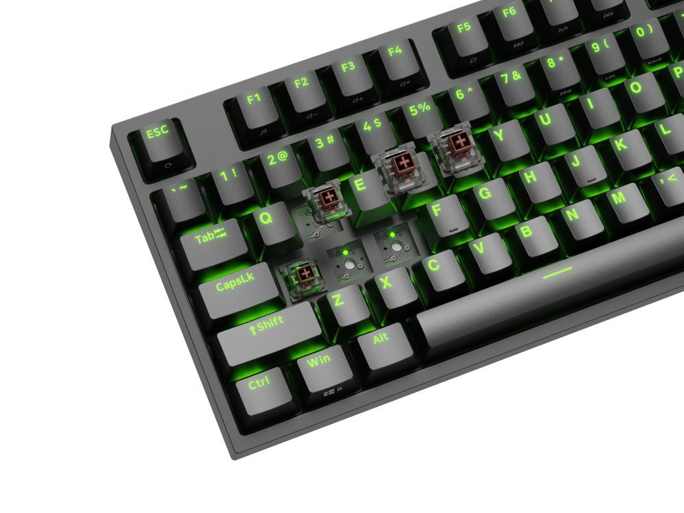 Arvuti klaviatuur Genesis  Mechanical Gaming Keyboard THOR 404 TKL RGB Mechanical Gaming Keyboard Wired US Kailh Box Brown V2 USB Type-A 1005 g