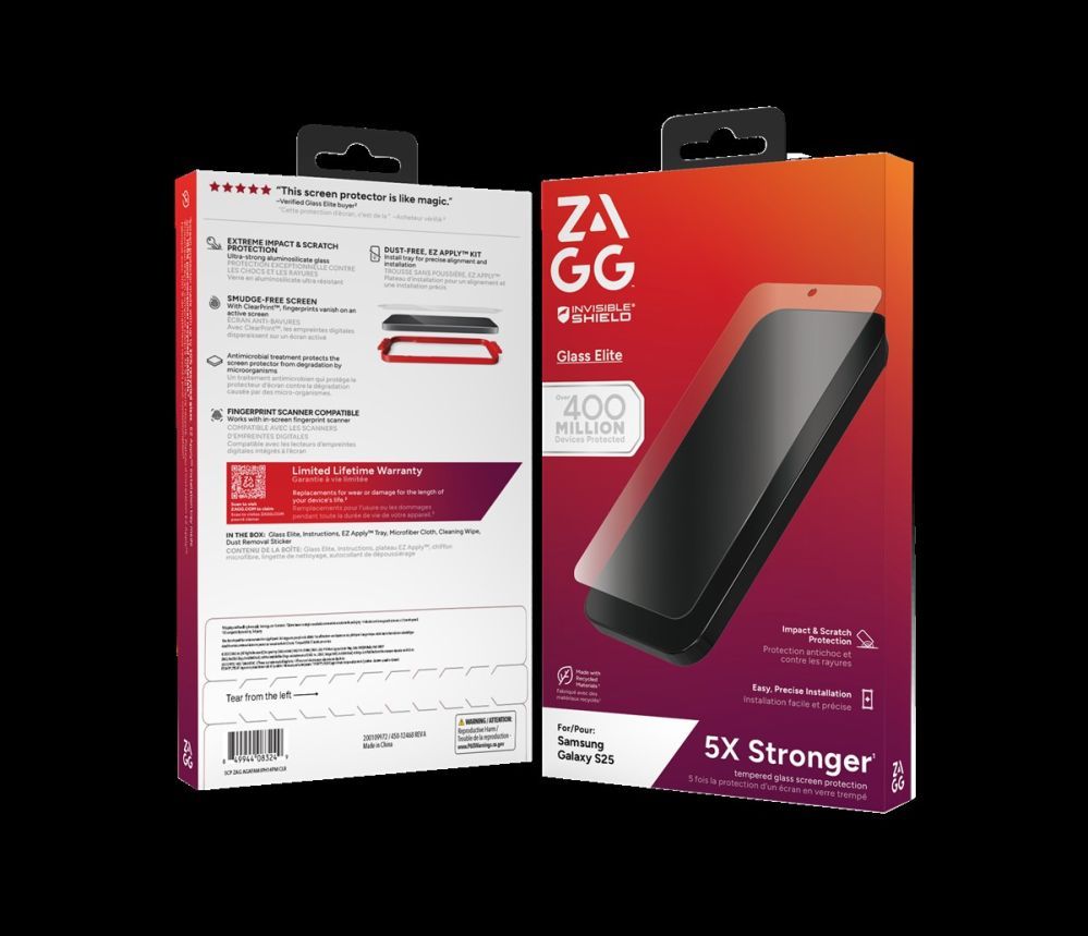 Чехол на заднюю панель Zagg  ZAGG Protection Bundle for Samsung S25: Case with MagSafe and Screen Protector
