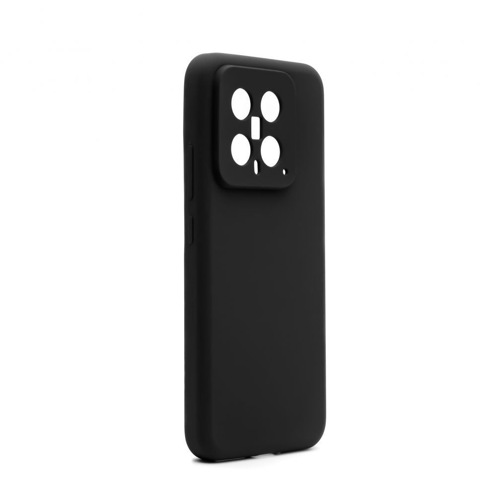 Back panel cover Connect Xiaomi 14 Premium Quality Magnetic Soft Touch Silicone Case Black
