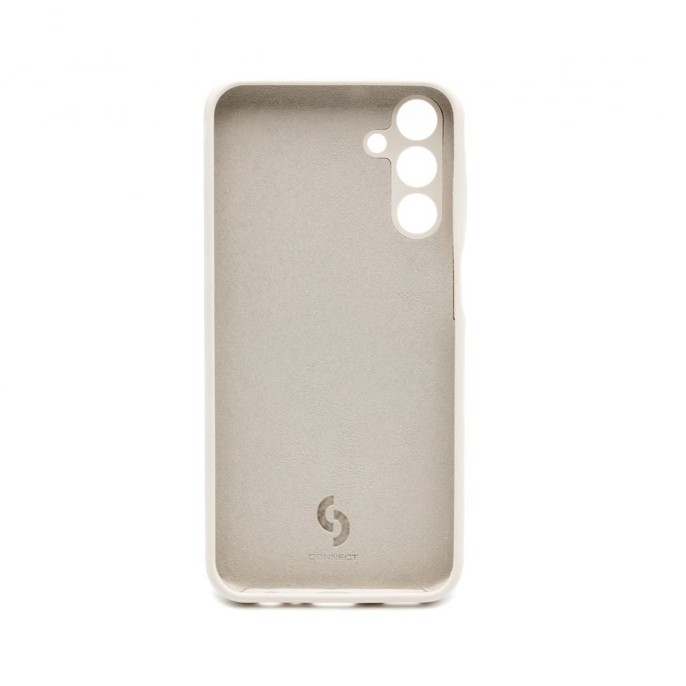 Tagakaaned Connect Samsung Galaxy A15 Premium Quality Soft Touch Silicone Case Antique White