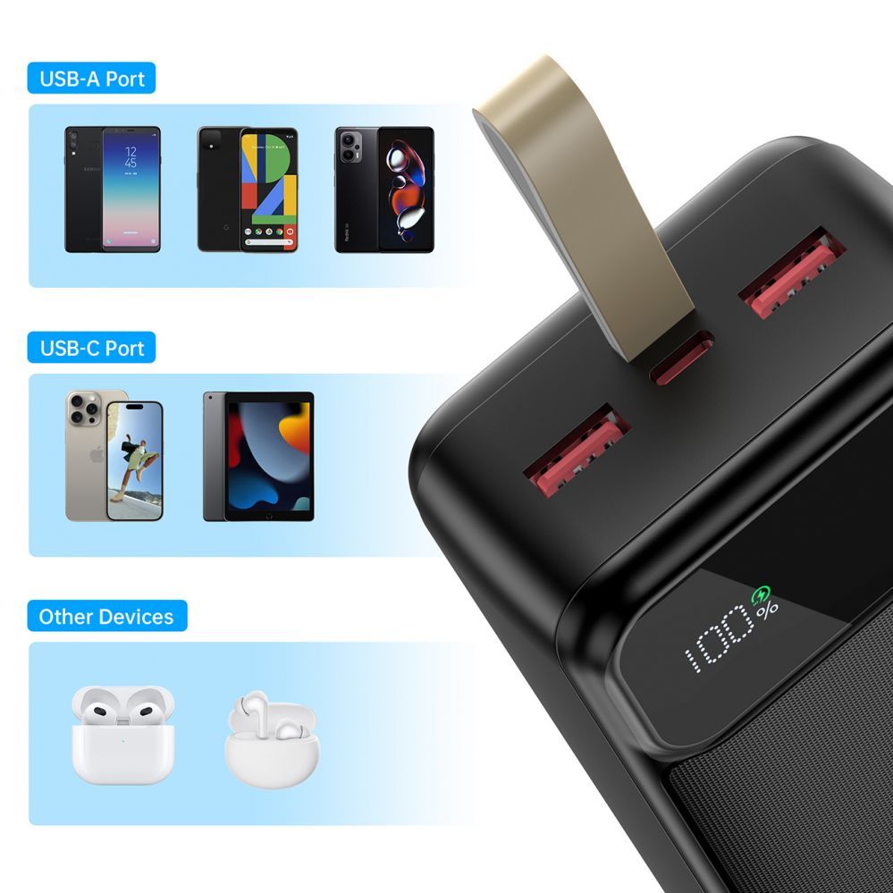 Väline aku Choetech  Choetech Power Bank 30000 mAh Black
