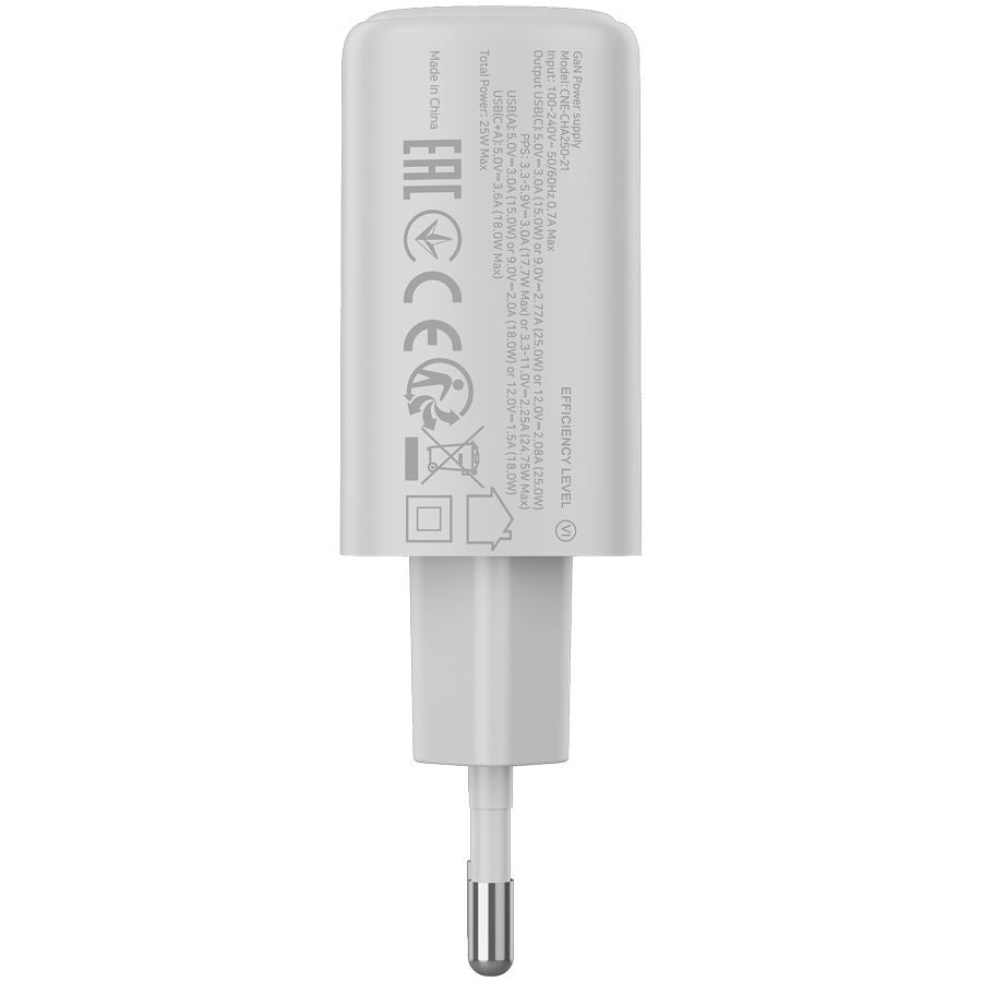 Adaptrid Canyon  CANYON charger OnCharge 250 25W 1xPD 1xQC EU White