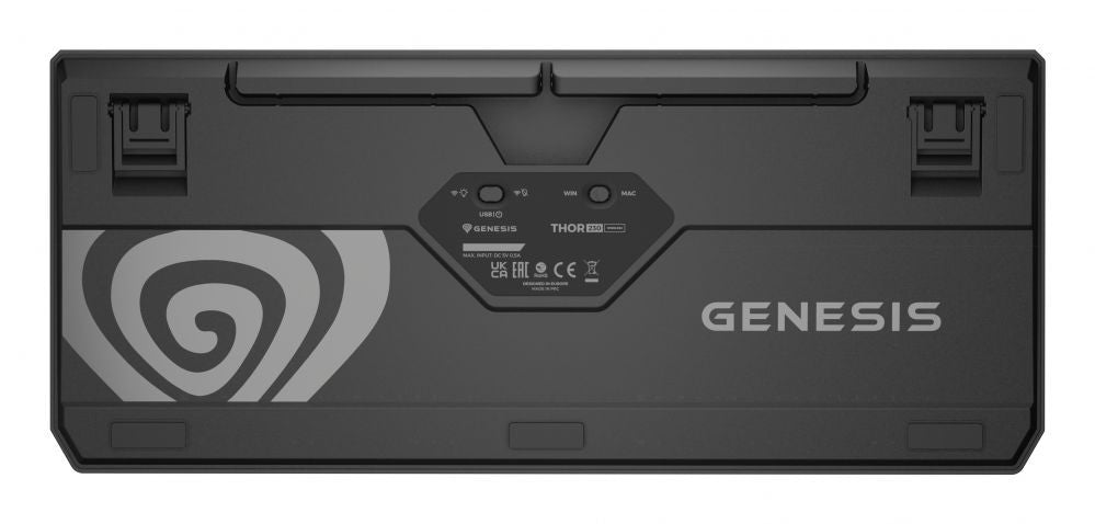 Компьютерная клавиатура Genesis  THOR 230 | Mechanical Gaming Keyboard | Wireless | US | Black | 2.4 GHz, Bluetooth, USB | Outemu Silent Lemon