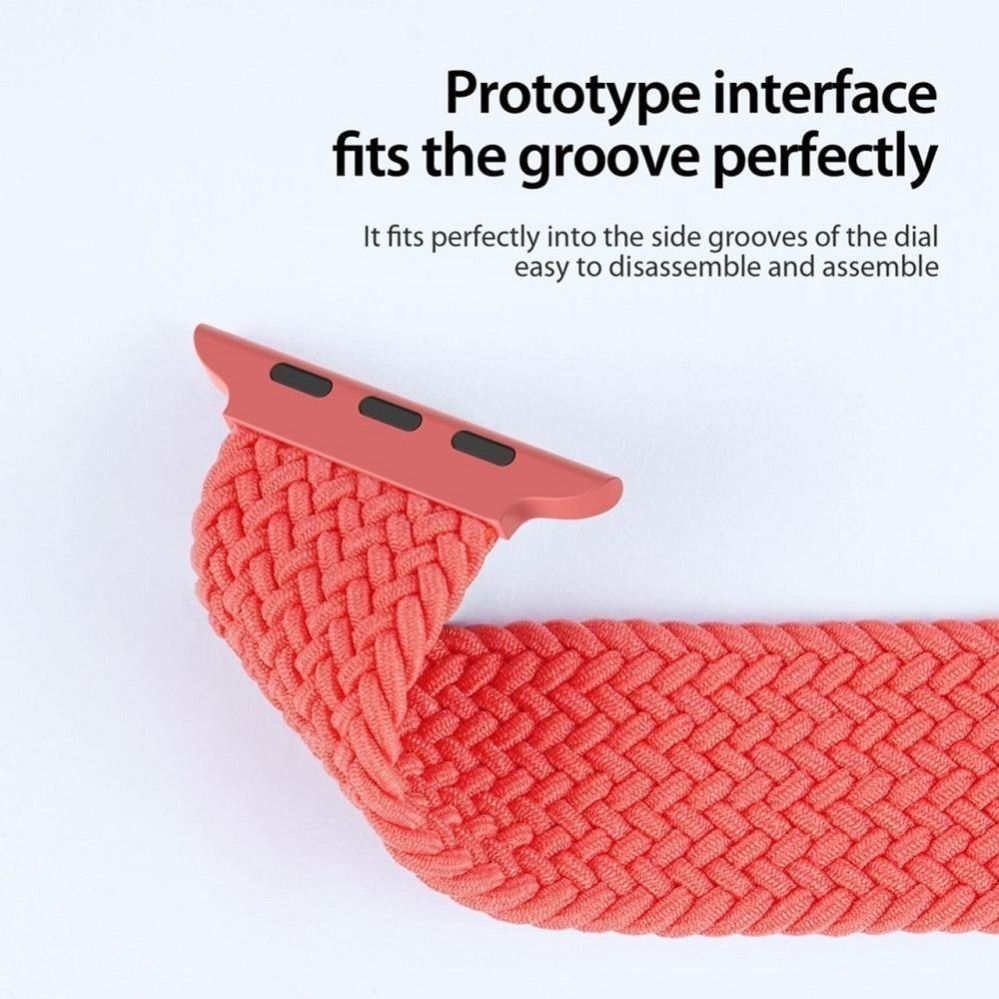 Rihm Dux Ducis  DUX DUCIS strap MIXTURE PRO stretchable braided for Apple Watch 38 / 40 / 41 mm guava