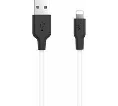 Kaabel Hoco  X21 Silicone iP charging cable Black White