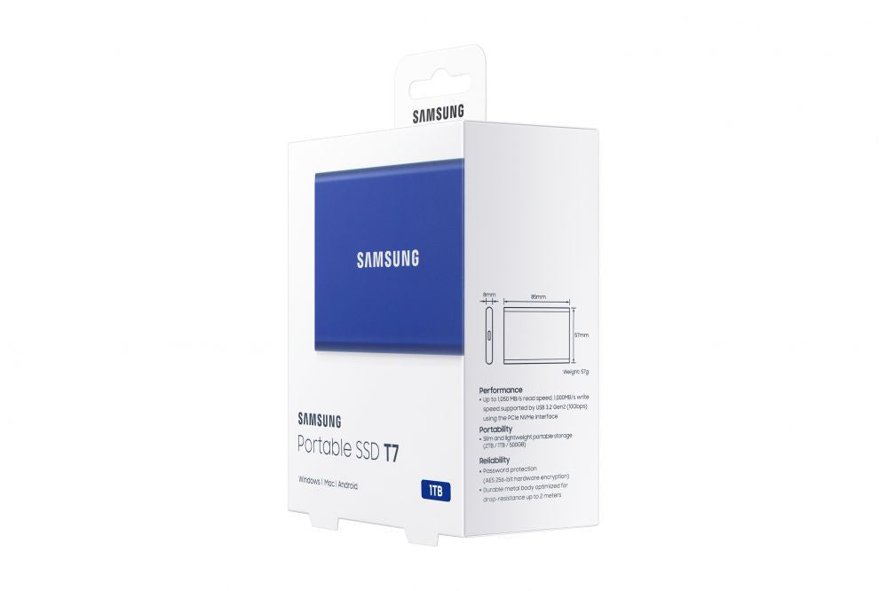 Mälupulk Samsung  MU-PC1T0H/WW Portable SSD T7 USB 3.2 1TB Blue