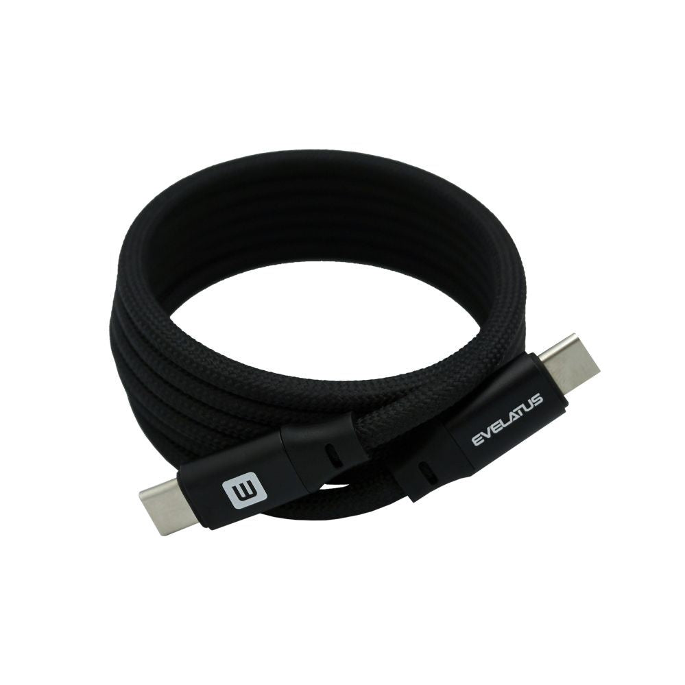 Кабель Evelatus  Cable E-Mag Power 60W USB C to USB C Connector 1.2M magnetic Black