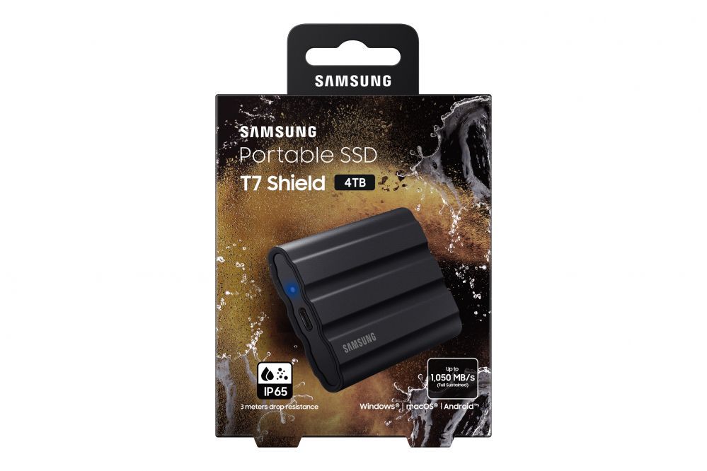 Mälupulk Samsung  MU-PE4T0S/EU  Portable SSD T7 USB 3.2 4TB Black