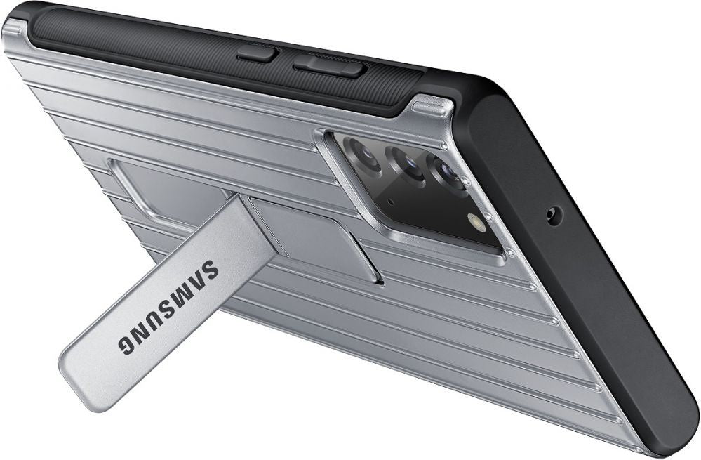 Back panel cover Samsung  Galaxy Note 20/Note 20 5G Protective Standing Cover case Silver