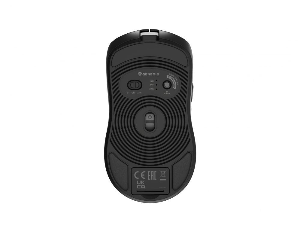 Computer mouse Genesis  Zircon 500 | Wireless/Wired | Gaming Mouse | 2.4 GHz, Bluetooth, USB | Black