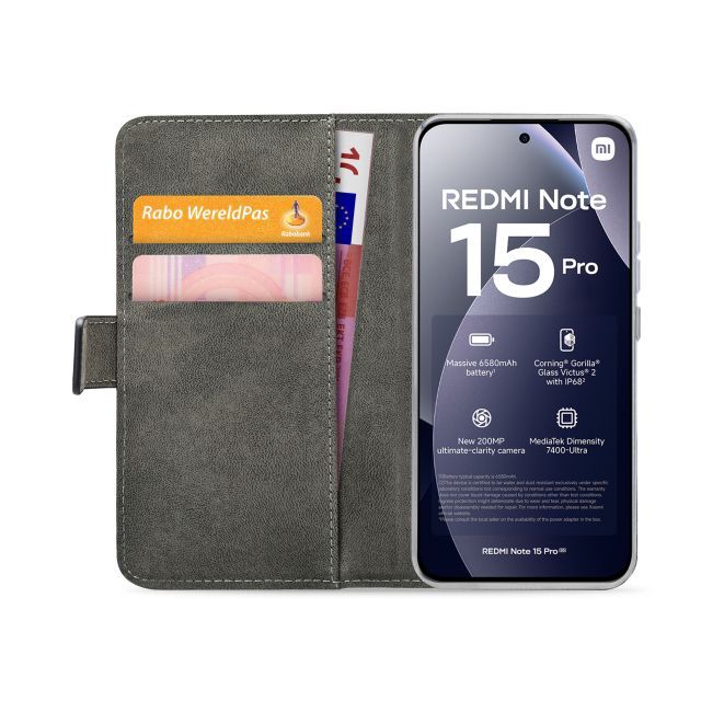 Чехол на заднюю панель mobilize  Mobilize Classic Gelly Wallet Book Case Xiaomi Redmi Note 15 Pro Black