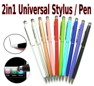 Стилус iLike Universal PN1 Universal 2in1 Capacitive Touch Stylus with Pen (Smartphone and Tablet PC) Silver