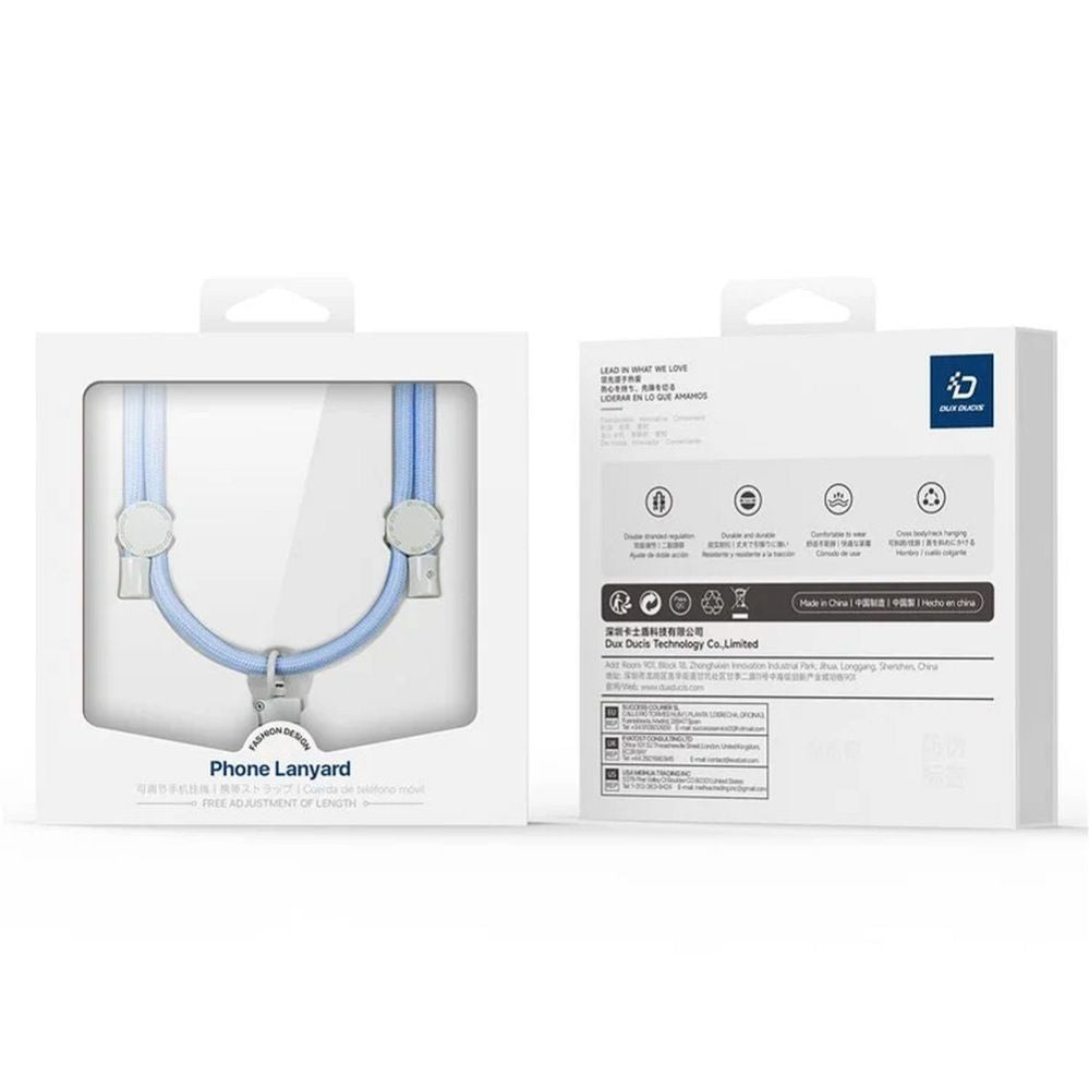 Rõngahoidja Dux Ducis Universal DUX DUCIS Plaz - cross-body phone strap - light blue Light Blue
