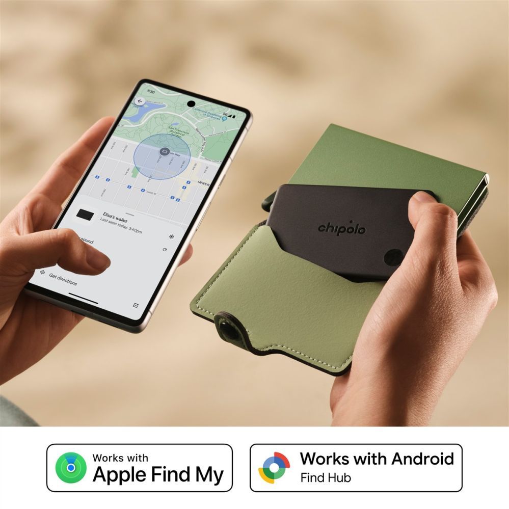 Muud kaubad chipolo  Chipolo CARD – Wireless Rechargeable Slim Bluetooth Tracker for iOS & Android, Charcoal
