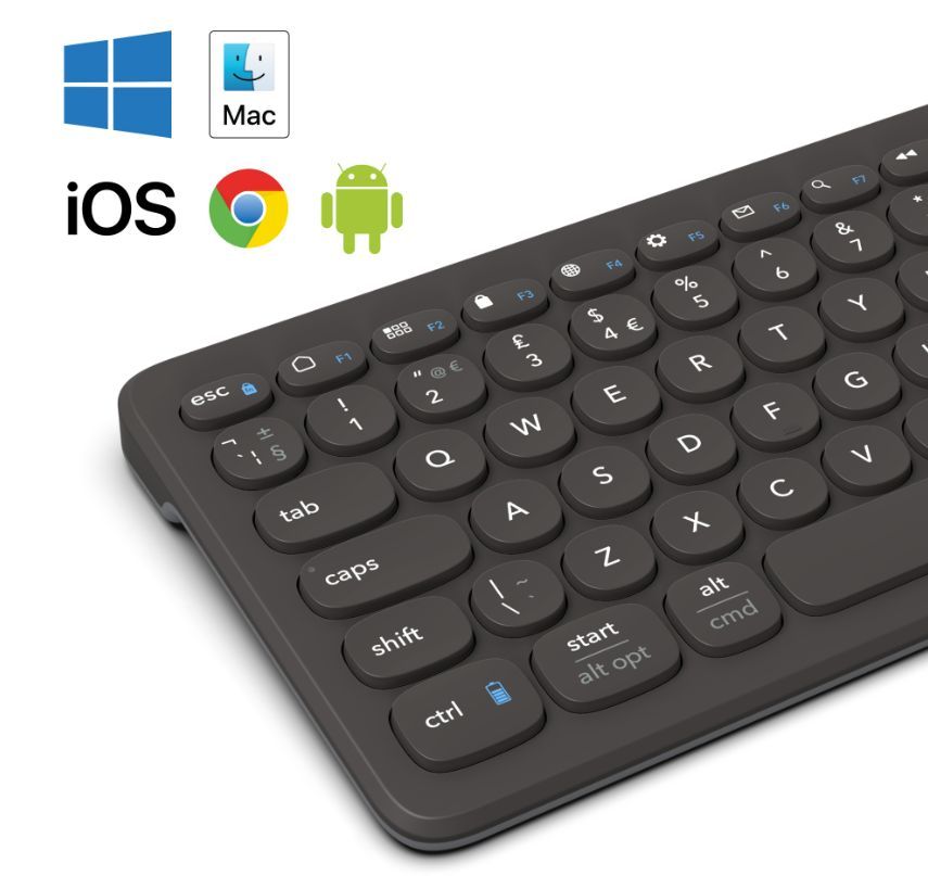 Другой аксессуар для компьютера Zagg  ZAGG Pro Keyboard 17" Full Size-Charcoal-Nordic (wireless charging on mat)