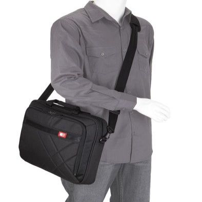 Laptop Bag Case Logic  Casual Laptop Bag DLC117 Fits up to size 17 ", Black, Shoulder strap
