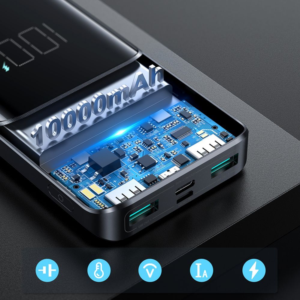 Внешний аккумулятор Joyroom  Joyroom powerbank 15W 10000mAh PD QC3.0 AFC black (JR-T013)