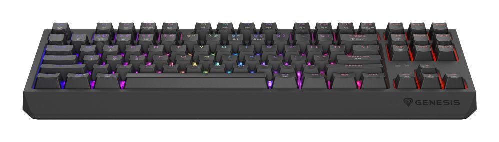 Компьютерная клавиатура Genesis  THOR 230 | Mechanical Gaming Keyboard | Wireless | US | Black | 2.4 GHz, Bluetooth, USB | Outemu Silent Lemon