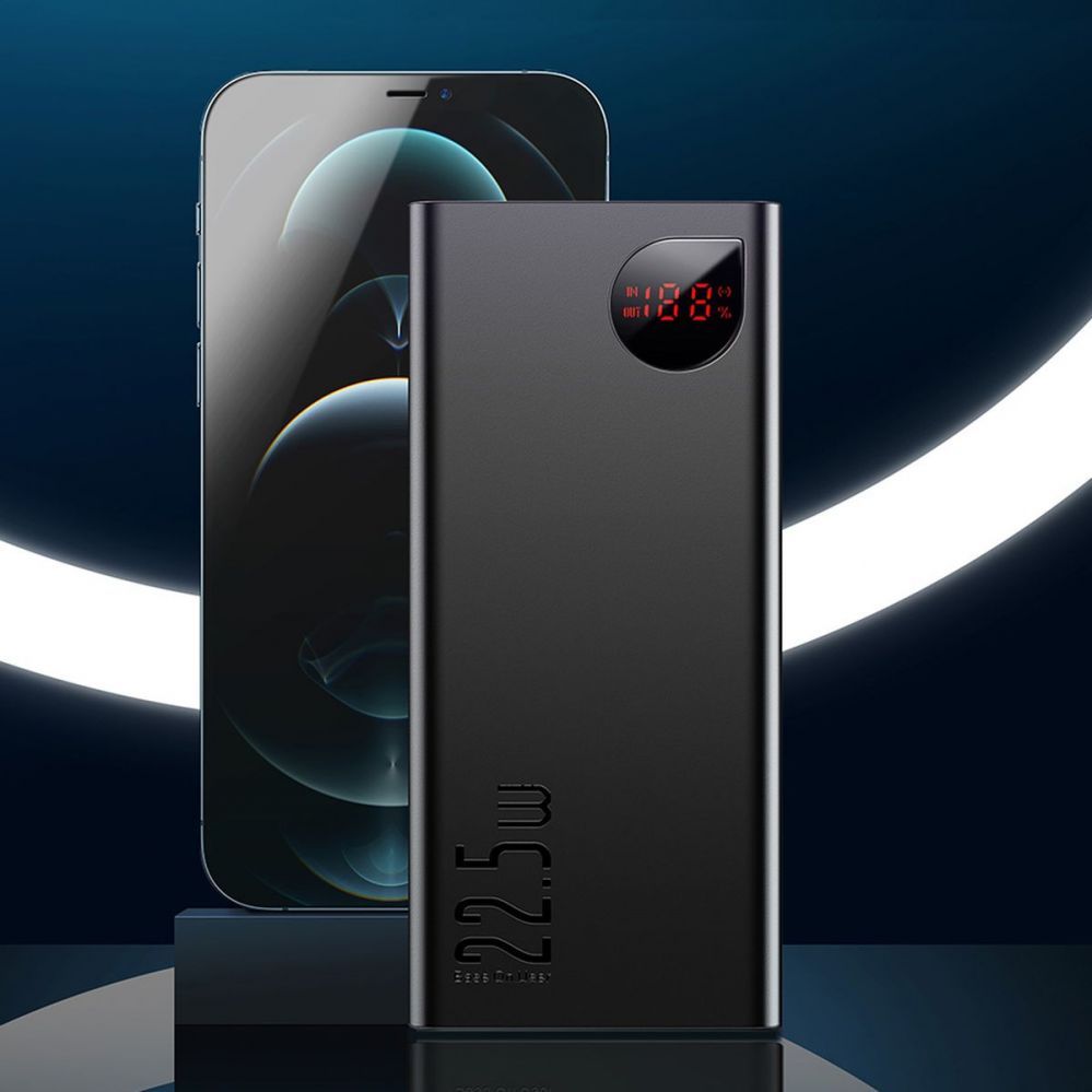 Power bank Baseus  Baseus Adaman Metal power bank with fast charging 10000mAh 22.5W (Overseas Edition 2021) black