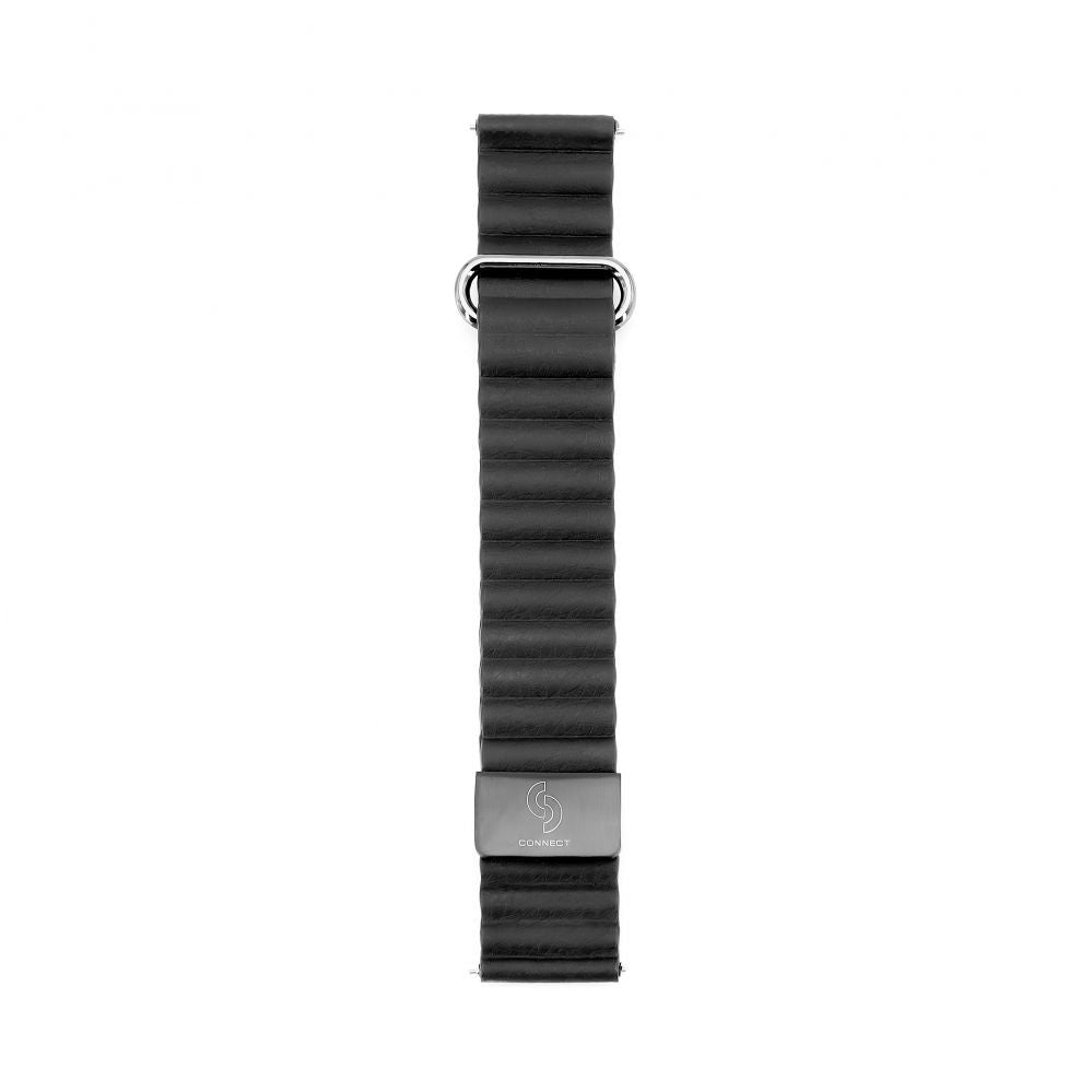 Ремешок Connect  20mm Cortical back buckle magnetic suction Watch Straps (130mm M/L) Black