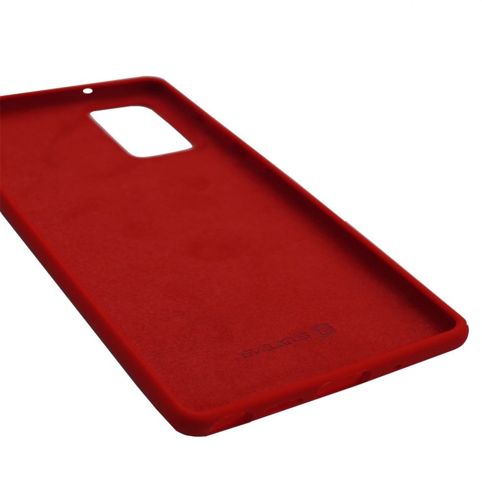 Back panel cover Evelatus Samsung Galaxy Note 20 Premium Soft Touch Silicone Case Red