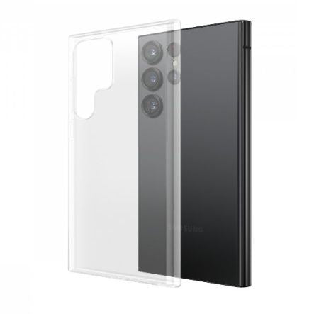 Back panel cover Evelatus Samsung Galaxy S23 Ultra Clear Silicone Case 1.5mm TPU Transparent