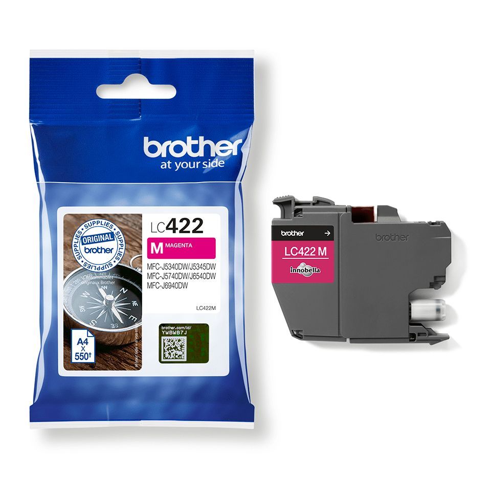 Аксессуары и расходные материалы Brother  LC422M Ink Cartridge, Magenta