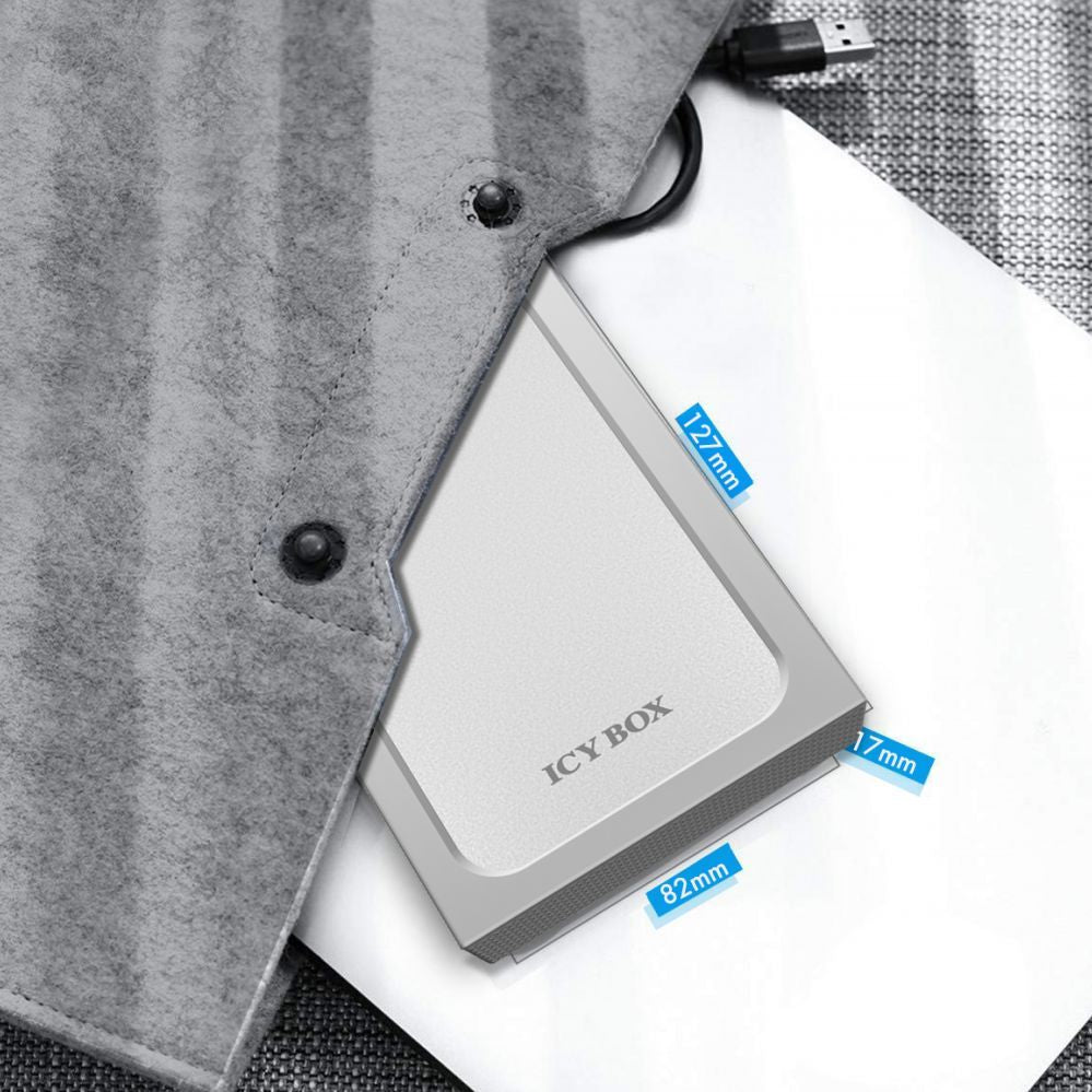 Kõvaketta korpus Raidsonic  icy box IB-241WP  2,5" SATA to USB 3.0  External USB 3.0 enclosure for 2.5" SATA HDDs/SSDs with write-protection-switch	 sata, USB 3.0