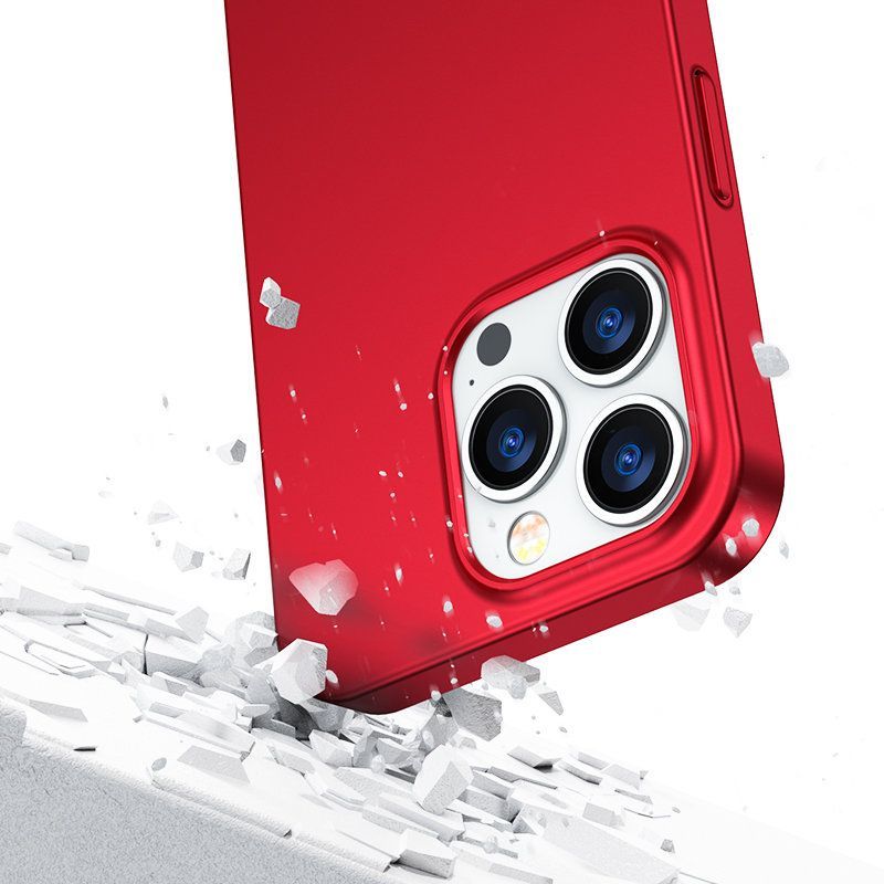 Чехол на заднюю панель Joyroom - Joyroom 360 Full Case front and back cover for iPhone 13 Pro Max + tempered glass screen protector red (JR-BP928 red)