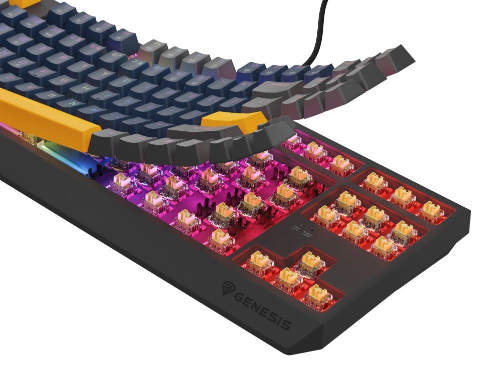 Arvuti klaviatuur Genesis  THOR 230 | Mechanical Gaming Keyboard | Wired | US | Naval Blue Positive | USB Type-A | Outemu Panda