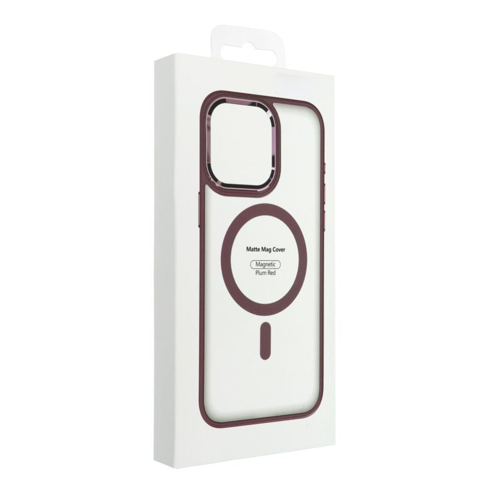 Back panel cover OEM - Case for iPhone 17 PRO MAX Matte Mag Cover compatible with MagSafe red