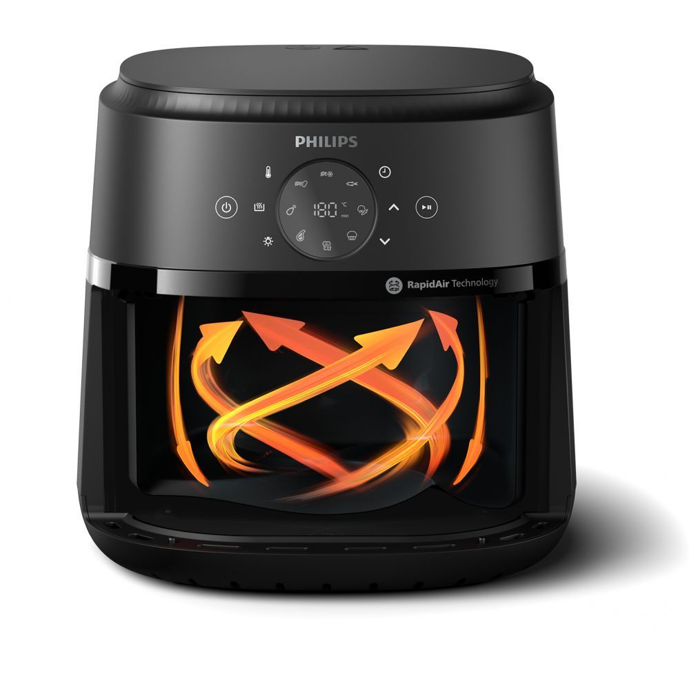Lauagrillid Philips  NA231/00 Airfryer, 1700 W, Pan volume 6.2 L, Black, Silver |  Airfryer | NA231/00 | Power 1700 W | Capacity 6.2 L | Black/Silver