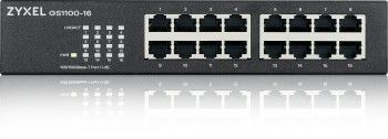 Серверы ZYXEL NETWORKS  ZYXEL GS1100-16 16 PORT GIGABIT UNMANAGED SWITCH V3 (5Y WARRANTY)