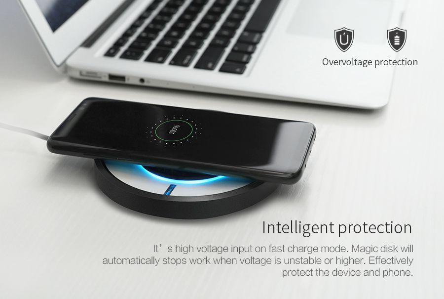 Беспроводное зарядное устройство Nillkin Universal Magic disk IV Wireless charger Black