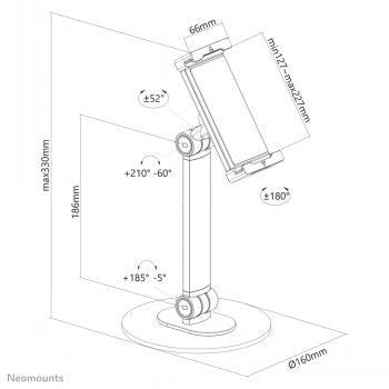 Book case NEOMOUNTS BY NEWSTAR  NEOMOUNTS BY NEWSTAR UNIVERSAL TABLET STAND FOR 4,7-12,9" TABLETS