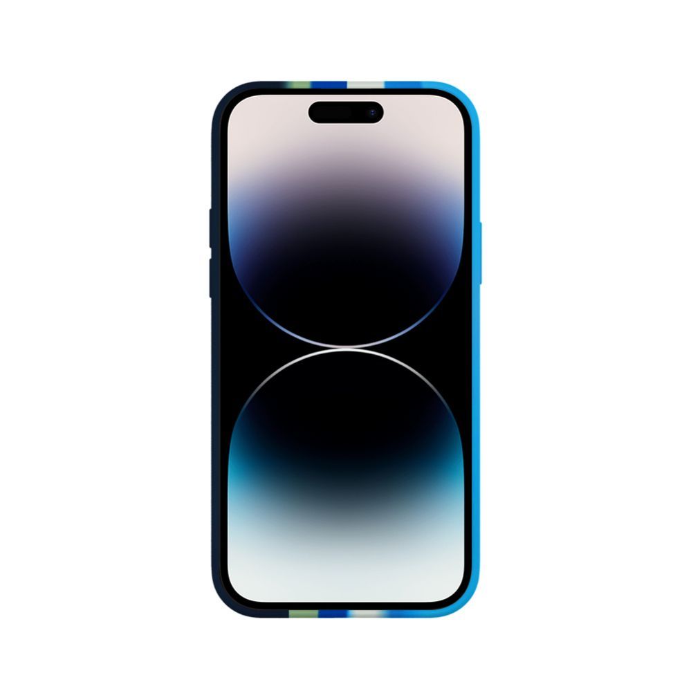 Tagakaaned Evelatus Apple iPhone 14 Pro Silicone case Multi-Colored Blue