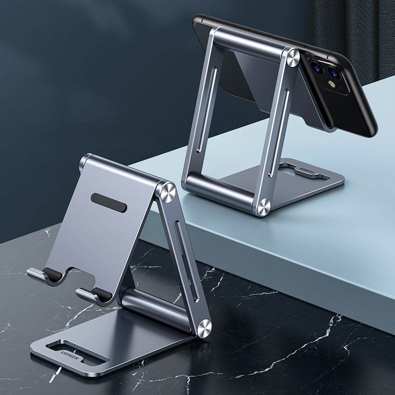 Авто держатель Ugreen  Ugreen metal aluminum folding phone holder tablet gray (LP263 80708)