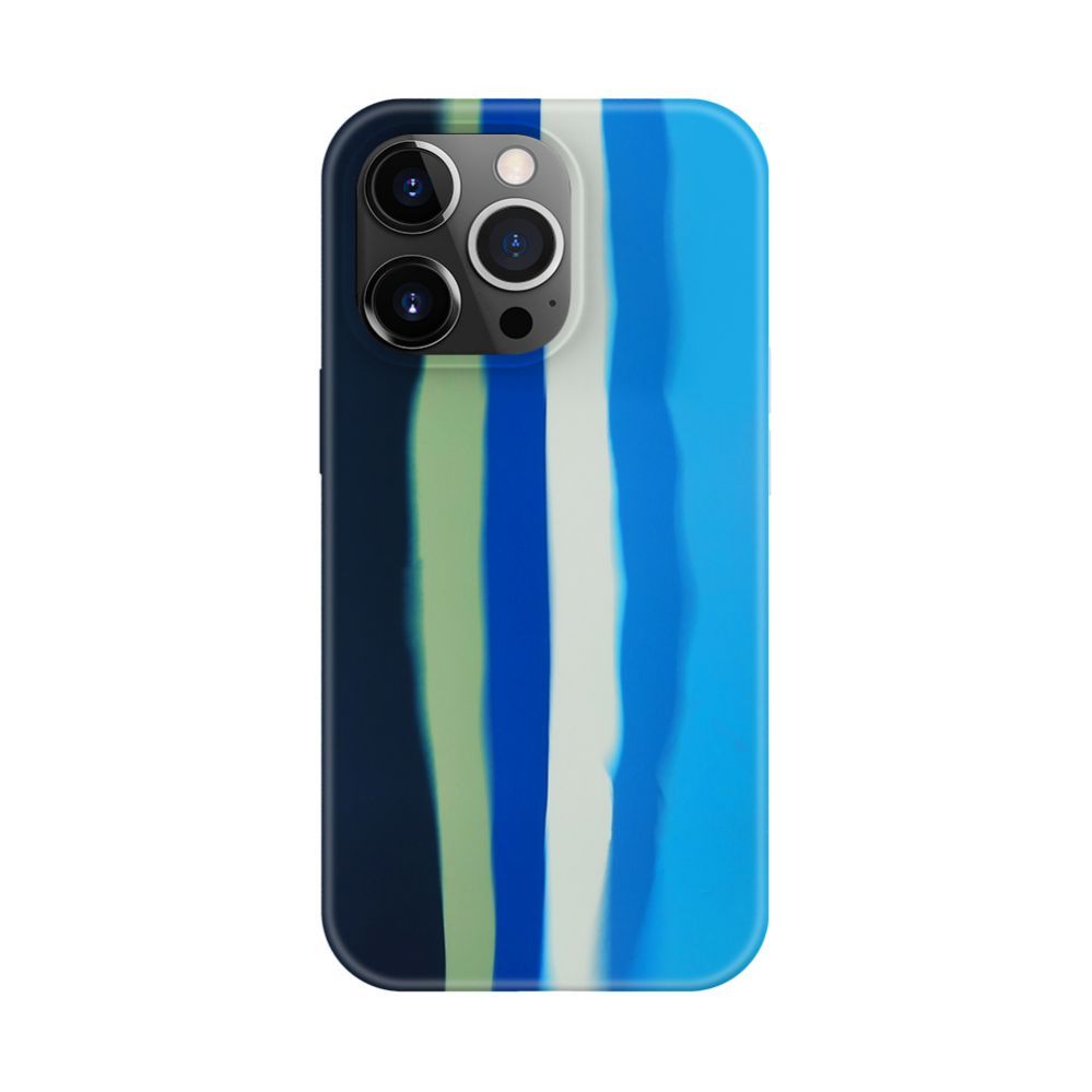 Tagakaaned Evelatus Apple iPhone 13 Pro Silicone case Multi-Colored Blue