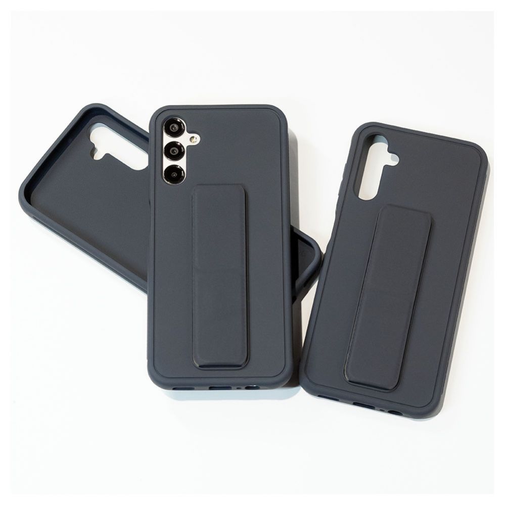 Back panel cover iLike Samsung Galaxy A14 5G Silicone Case with stand Blue